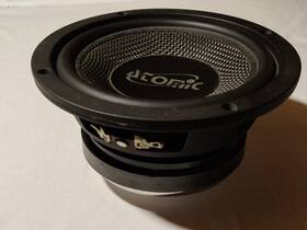 Qt6.5 Quantum Atomic 6.5 Inch Speaker 4ohm 100 Watt Rms Mid-bass Mid Range Carbon Fiber