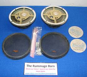 Rs-543 Road Sounds Vintage 5 1/4 Inch 3 Way Speakers Set 20 Oz Magnet