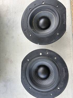 Fnq1404 Rockford Fosgate Fnq2404 Old School Original Fanatic Q 4 Inch Midrange Nos #233