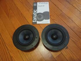 Fnq2405 Rockford Fosgate Rare Old School Fanatic Q Midrange 5 1/4 Inch Speakers