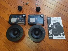 Fnq2414 Rockford Fosgate Rare Nice Old School Fanatic Q 4 Inch Components