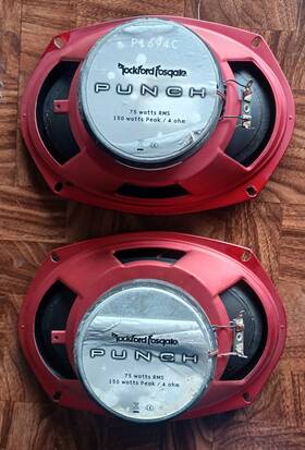 P1694c Rockford Fosgate Punch Speakers Set Of 2 Used 75w Rms 150 Watt Peak