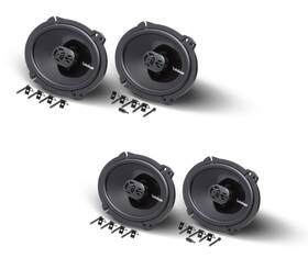 Rfbdl251114-01-uob-k Rockford Fosgate Two Pairs Of P1683 Punch 6x8 Inch 3-way Coaxial Speakers