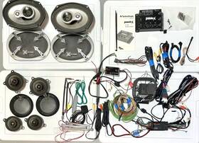 Rfq1201 Rockford Fosgate Lot Of 2/3 Way Electronic Crossover 4 Inch Speakers 10 Woofers