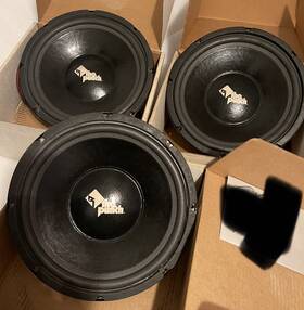 Sp-412 Rockford Fosgate The Punch 12 Inch Woofers Set Of 3. All Need Voice Coils