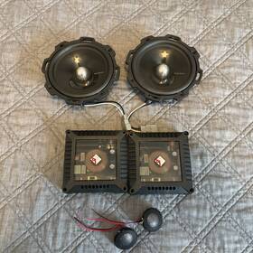 T252-s Rockford Fosgate Power Car Stereo Component Speakers And Tweeters Set