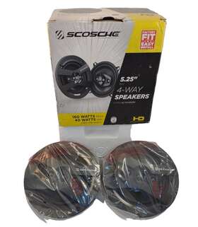Hd5254sd Scosche 5.25 Inch 4-way Car Stereo Speakers Pair New In Box