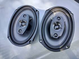 Scosche Hd6904asd Pair Of 4 Way Speakers 6 Inch X 9 300 Watts Peak 75 Used