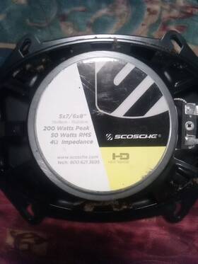 Pea12112 Scosche 4 Way Car Audio Speaker Stereo Powerful Bass 200w Peak 50w F6