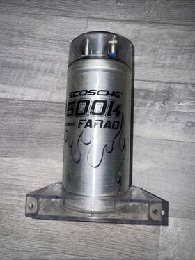 1600w Scosche Psc.5 Scorch 500k Micro Farad Digital Power Capacitor