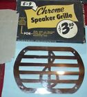 Sg69c One Original Chrome Vintage Car Radio Speaker Grille Box
