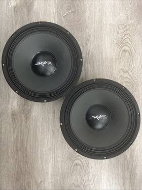 Fsx10-8 Skar Audio 2 Fsx10 10 Inch Car Pro Speakers Single 8 Ohm Voice Coil Pair