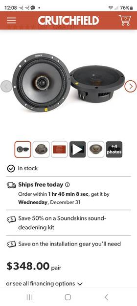 Sony Xs-160es 6.5 Inch Mobile Es 2-way Coaxial Speakers