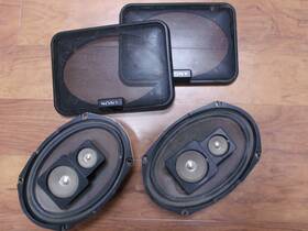 Xs-6931 Sony 6x9 4-ohm 90 Watt Auto Speaker Set Of Two. With Grills