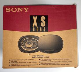 Xs-8694 Sony Vintage 4-way 6x9 Car Speaker 230w Max Input 60w Rms W Grilles