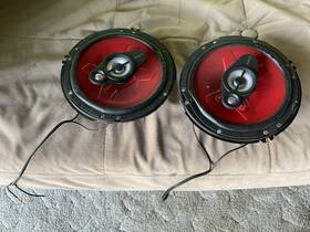 Xs-r1611 Sony Xplod 2way Speakers 6 1/2 Inch 160w Nos Vintage Red Rare