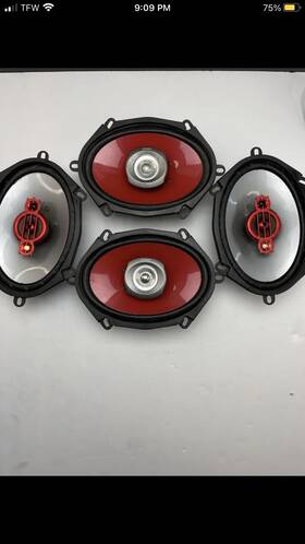 Xs-v5742a Sony 4-way Car Speakers For 5 Inch X7 And 6 X8
