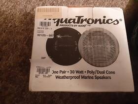 Ams-5b Speakers Aquatronics By Audiovox 5 Dual Cone Boat Speaker