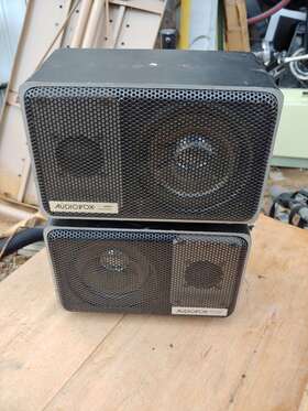 Comp-100 Speakers Vintage Audiovox 2-way 50-watts 8-ohm