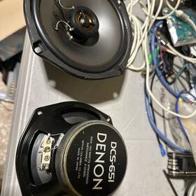 Dcs-651 Speakers Denon Car Old School Made In Japan