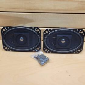 F46xb-12 Speakers Vintage Car Magnadyne F46x12 Speaker Set Of 2 6 Inch X 4 With Brackets