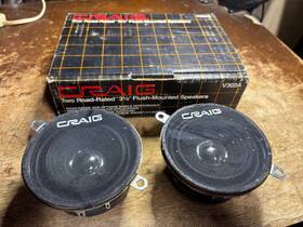 V300a Speakers Vintage Craig Dash 3 1/2 Inch Road Rated Flush Mount Japan Untested