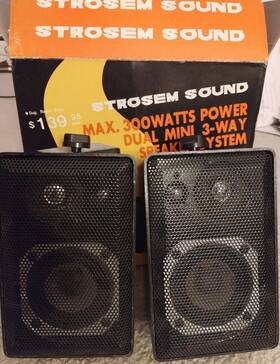 Mx-713 Strosem Sound 150 Watt Max/ch 3-way Mini Box Speaker System
