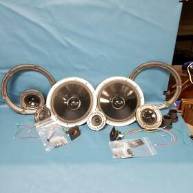 Sb-cr77 Technics C5-650x Vtg 3-way Speaker System Speakers 2 With Electronics Tested