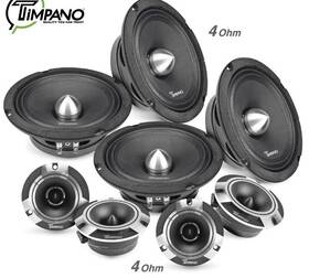 Tpt-bundle65bullet Timpano Bundle 4x 6.5 Inch Speakers Super Tweeters 3200 Watts Car Audio Systems