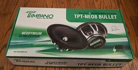 Tpt-neo8 Timpano 8 Inch Midrange 600w Bullet 4 Ohm Car Pro Audio Speaker Pair