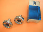 E0az-18830-a Vintage Radio 80 Chrome 2 Disc Nos Assy E0az-18830- Knob Knobs Ford Pieces