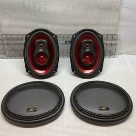 Vr3-rs900 Vr 2 X Roadmaster Vr3 Rs900 3 Way Audio Speakers With Grills Black And Red 6x9 Nice