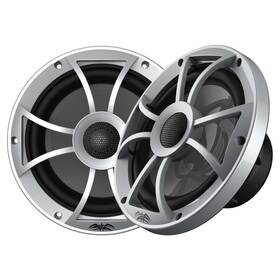 Wet Sounds 814820027334 Recon8-s-rgb 8 Inch Speakers With Silver Open Grilles Integrated Rgb Leds