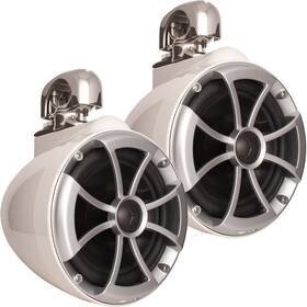 Icon8-wsc Wet Sounds Icon8 8 Inch Swivel Clamp Tower Speakers - White Pair Used Open Box