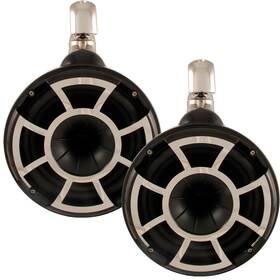 Rev8bscb Wet Sounds Rev8 8 Inch Swivel Clamp Tower Speakers - Black Pair Used Acceptable