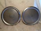 X-7306 1056 A927 Unknown Pair Vintage Round Classic Car Speaker Grille Covers