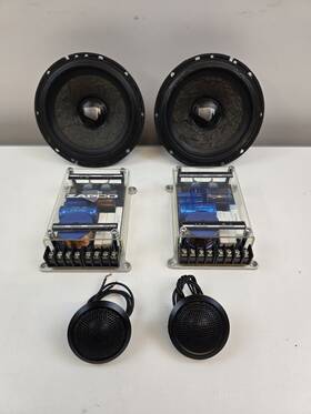 Kt-6.25 Zapco Zcm-8 And 165 Reference Competition Component Speakers