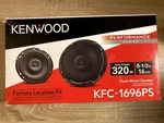 Kenwood KFC-1696PS 6.5" Flush Mount Speakers And Grilles 320W New In Box!. Fixed Price $60.00.