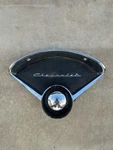 1955-1956 Chevrolet Bel-air Speaker Grille/clock Delete Plate #3717180. Fixed Price $150.00.