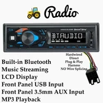 Direct Plug & Play Agco Tractor Radio Stereo Am Fm Bluetooth Usb Aux. Fixed Price $99.98.