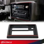 Fit For 1981-88 El Camino Monte Carlo Ss Radio Face Plate Black W/ Red Trim. Fixed Price $36.88.