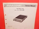 Panasonic Car Auto Am Radio Pack Factory Service Shop Manual Model CJ-901UB. Fixed Price $21.99.