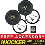 Kicker CSC654 6.5" Oem Speaker Replacement Full Kit For Honda Civic 2001-05. Fixed Price $99.99.