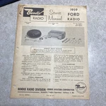 Bendix Radio Service Manual R94BF 1959 Ford 94BF, B9A-18805-A, B94F-18806A. Fixed Price $9.90.
