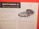 1960 Motorola Auto Car Am Radio Factory Service Shop Repair Manual Model 500X. Fixed Price $21.99.