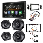 VM622HB Double Din Radio Kit + Front/rear Speakers 2004-2008 Ford F-150. Fixed Price $353.99.