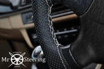 Fits 75-77 Datsun 280Z Perforated Leather Steering Wheel Cover White Double Stch. Fixed Price $56.21.