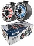 DS18 CF-PS8 Mini 8" Marine Pod Speakers Carbon Fiber Rgb Led Jet Ski Utv Atv (2). Fixed Price $479.00.