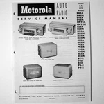 Motorola Models BK2A CT2A GMT2A HJ2A HN2A Auto Radio 1950S Service Manual. Fixed Price $9.45.