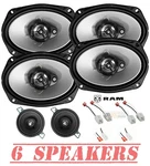 Kenwood 6X9" 400 Watt Door & 3.5" Dash Speakers For 2011-2023 Dodge Ram 1500. Fixed Price $224.99.
